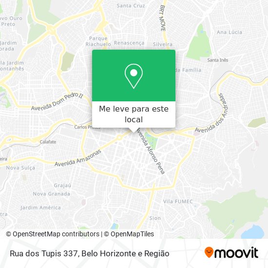 Rua dos Tupis 337 mapa
