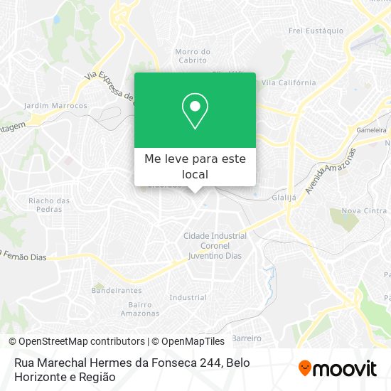 Rua Marechal Hermes da Fonseca 244 mapa