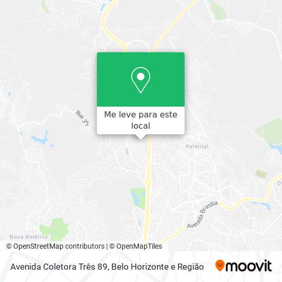 Avenida Coletora Três 89 mapa