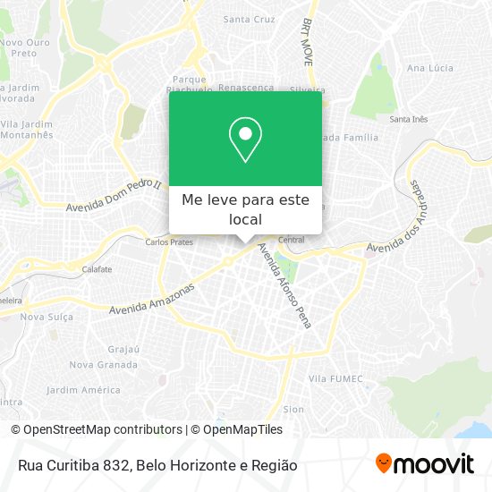 Rua Curitiba 832 mapa