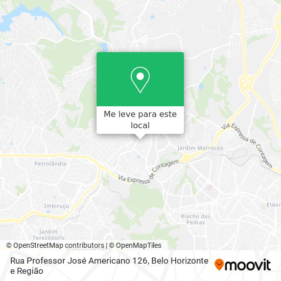 Rua Professor José Americano 126 mapa
