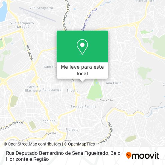 Rua Deputado Bernardino de Sena Figueiredo mapa