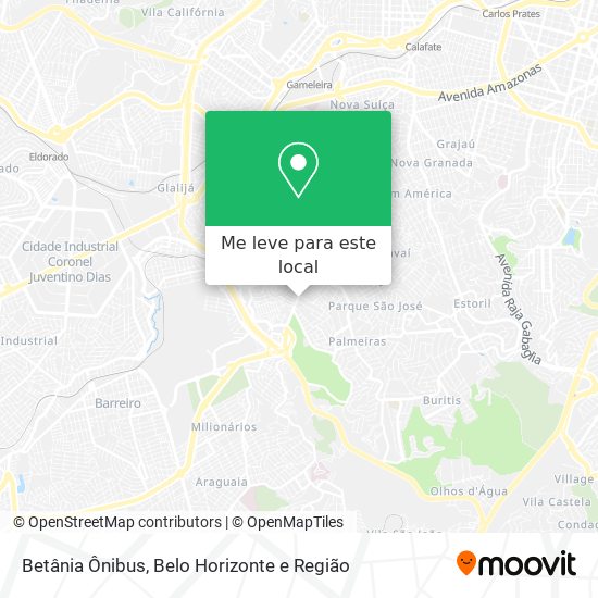 Betânia Ônibus mapa