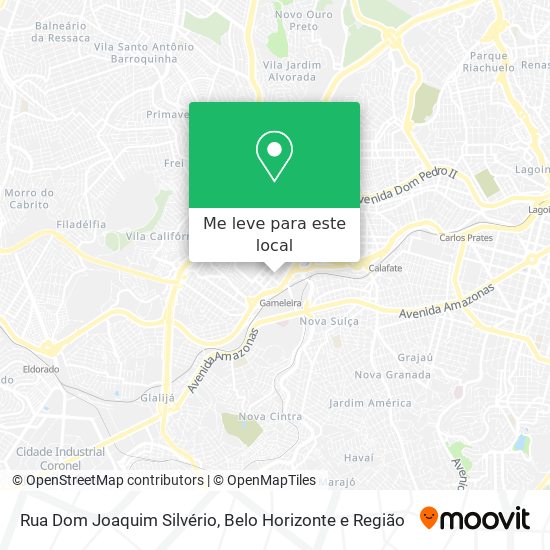 Rua Dom Joaquim Silvério mapa