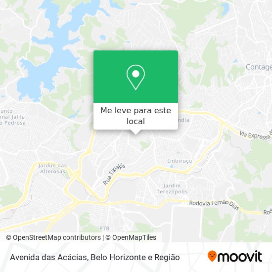 Avenida das Acácias mapa