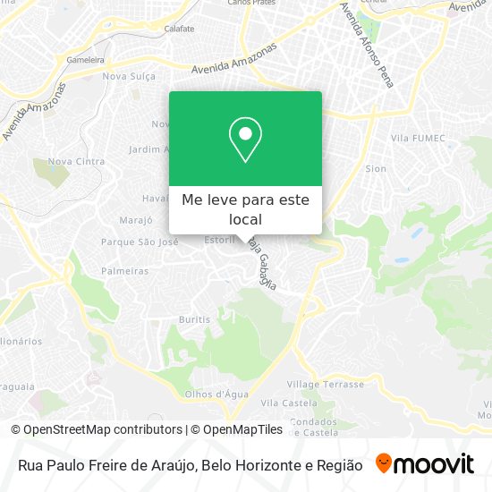Rua Paulo Freire de Araújo mapa
