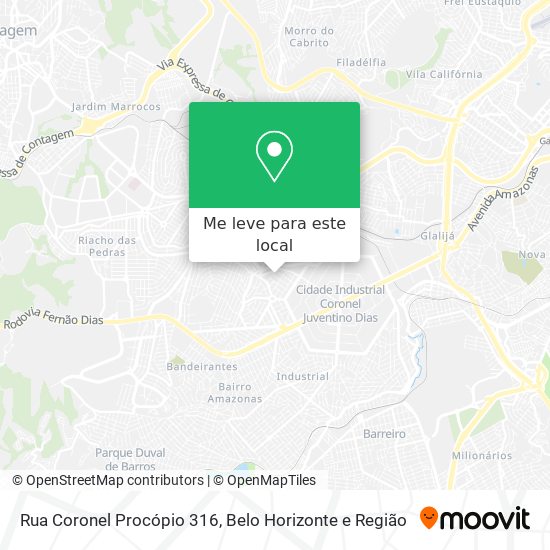 Rua Coronel Procópio 316 mapa