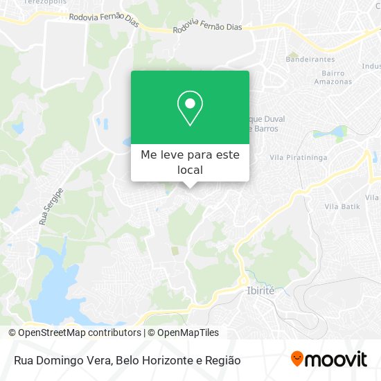 Rua Domingo Vera mapa