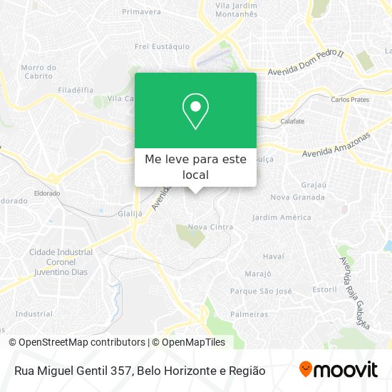 Rua Miguel Gentil 357 mapa