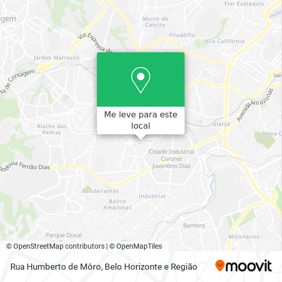 Rua Humberto de Môro mapa