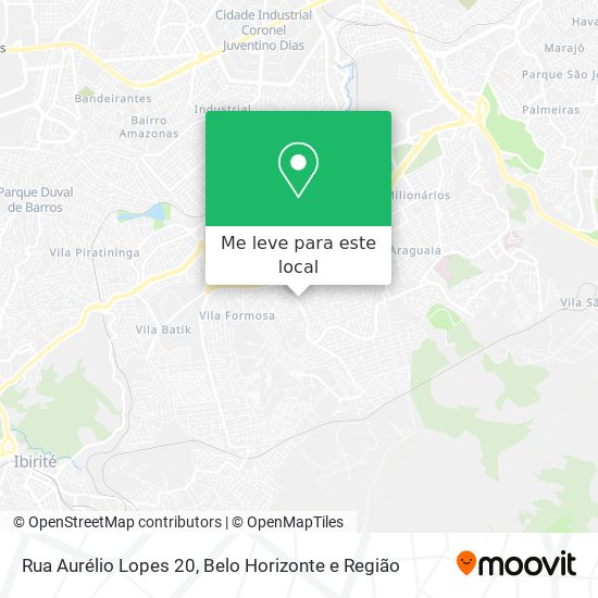 Rua Aurélio Lopes 20 mapa