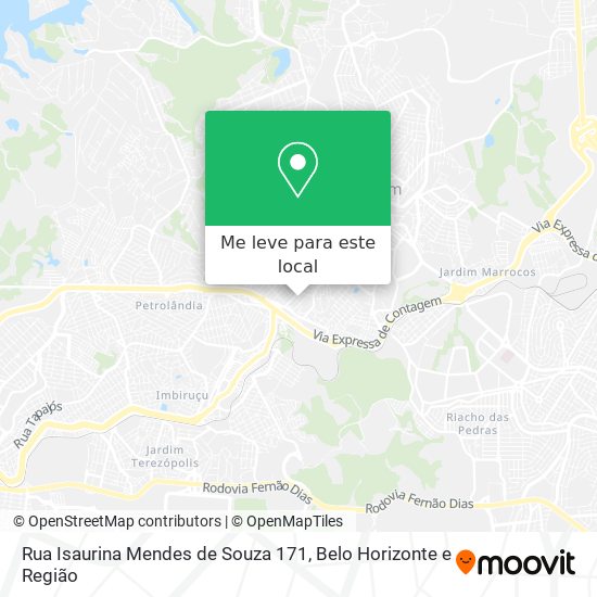 Rua Isaurina Mendes de Souza 171 mapa