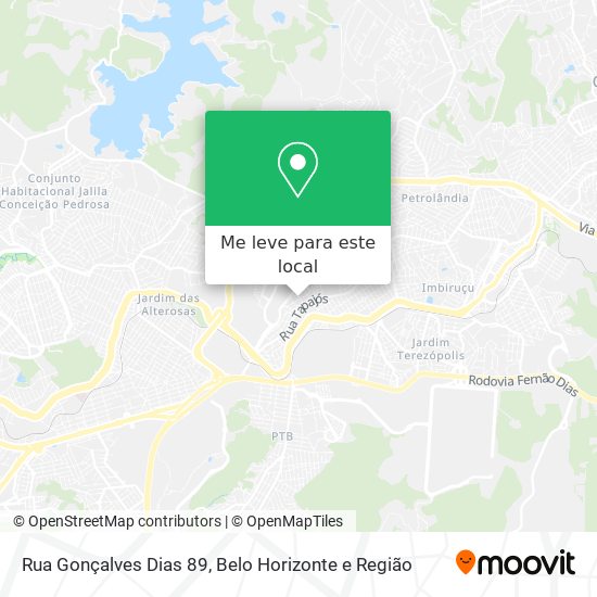 Rua Gonçalves Dias 89 mapa