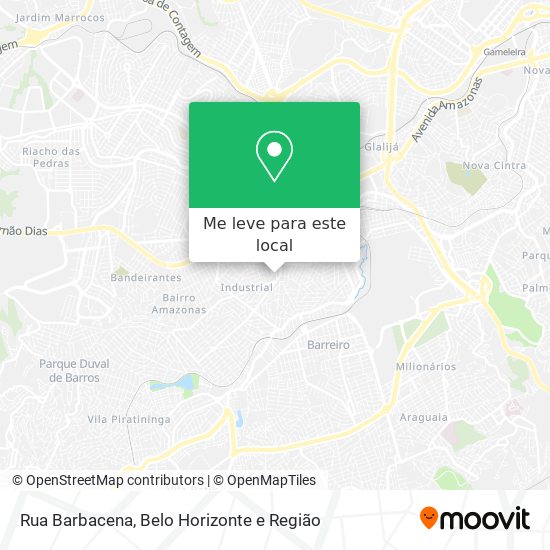 Rua Barbacena mapa
