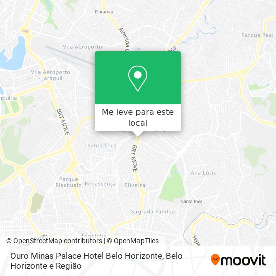 Ouro Minas Palace Hotel Belo Horizonte mapa