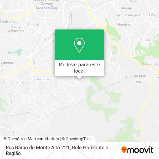 Rua Barão de Monte Alto 221 mapa