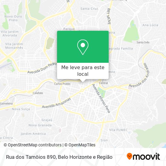 Rua dos Tamôios 890 mapa