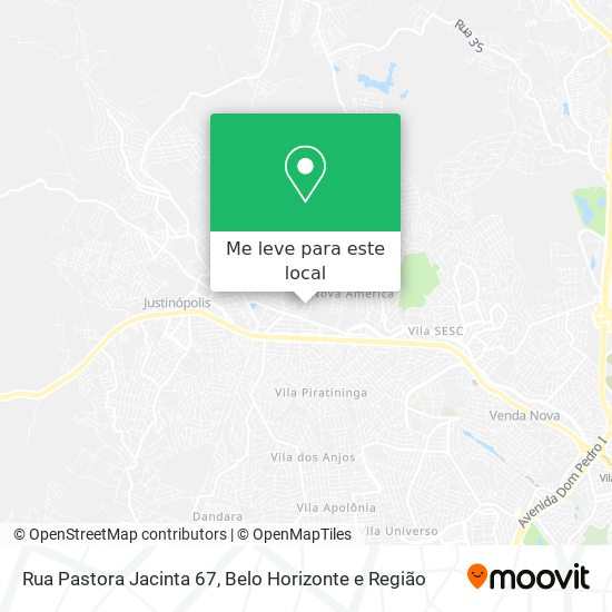 Rua Pastora Jacinta 67 mapa