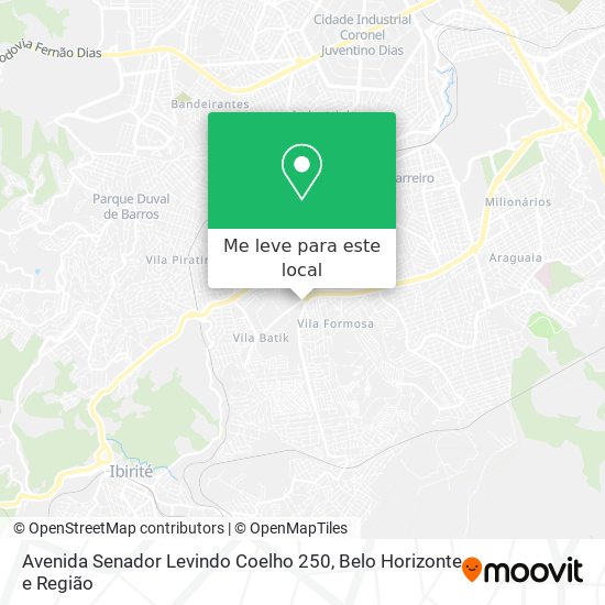 Avenida Senador Levindo Coelho 250 mapa