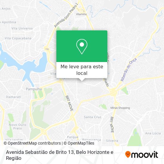 Avenida Sebastião de Brito 13 mapa