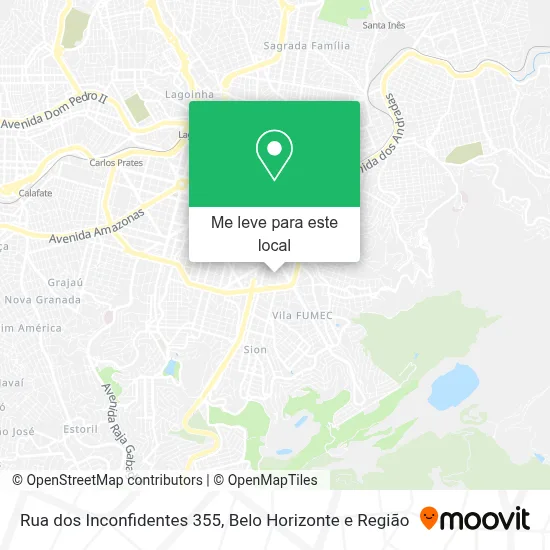 Rua dos Inconfidentes 355 mapa