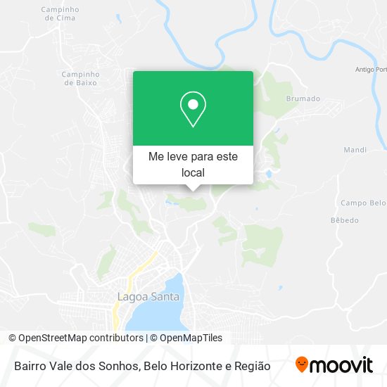 Bairro Vale dos Sonhos mapa