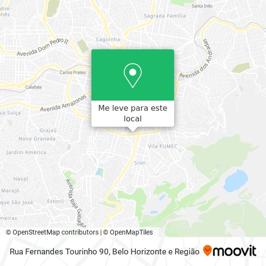 Rua Fernandes Tourinho 90 mapa