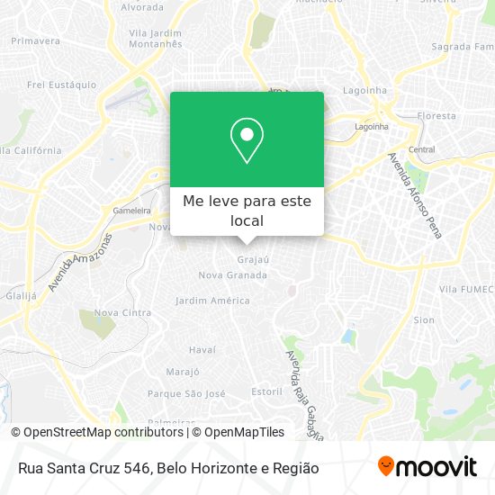 Rua Santa Cruz 546 mapa