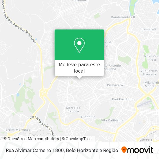 Rua Alvimar Carneiro 1800 mapa