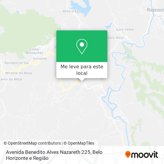 Avenida Benedito Alves Nazareth 225 mapa