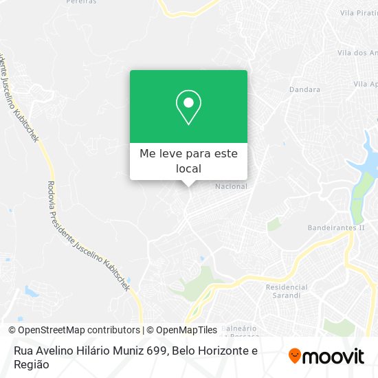 Rua Avelino Hilário Muniz 699 mapa
