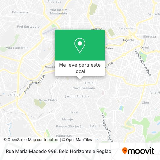 Rua Maria Macedo 998 mapa