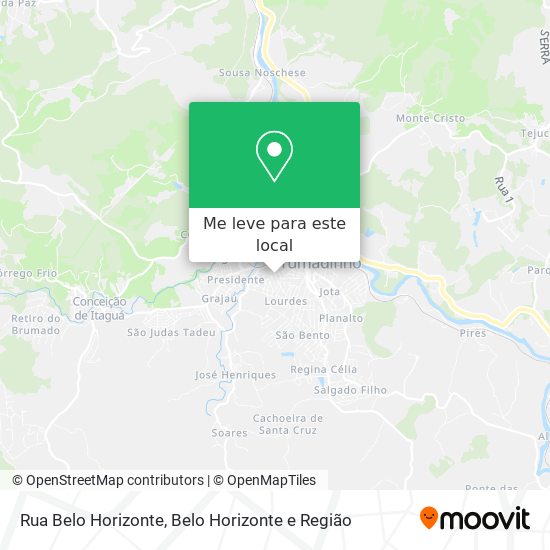 Rua Belo Horizonte mapa