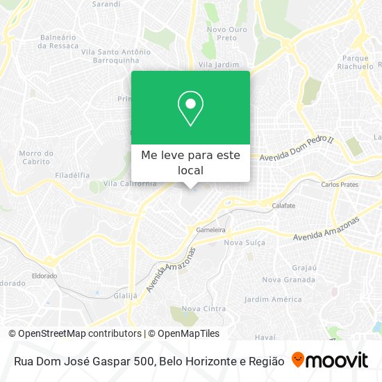 Rua Dom José Gaspar 500 mapa