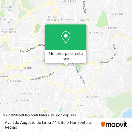Avenida Augusto de Lima 744 mapa
