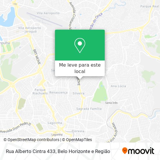 Rua Alberto Cintra 433 mapa