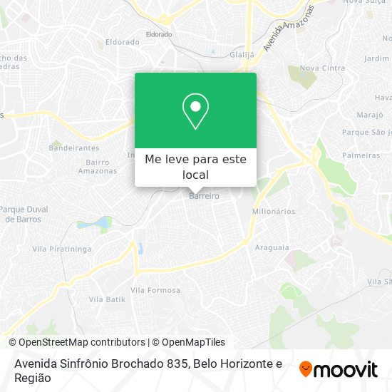 Avenida Sinfrônio Brochado 835 mapa