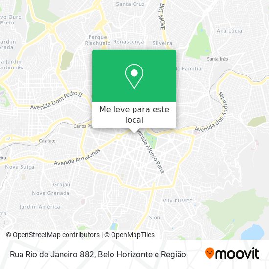 Rua Rio de Janeiro 882 mapa