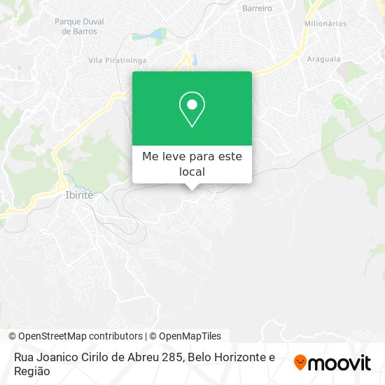 Rua Joanico Cirilo de Abreu 285 mapa