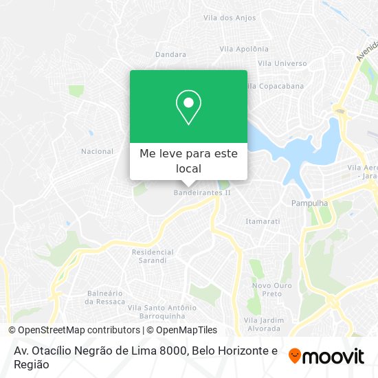 Av. Otacílio Negrão de Lima 8000 mapa