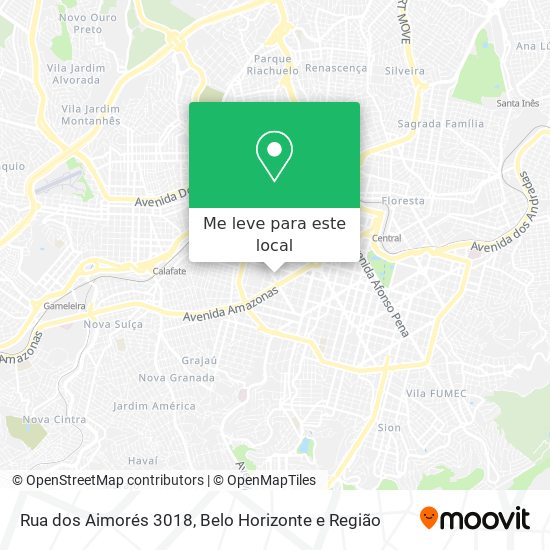 Rua dos Aimorés 3018 mapa