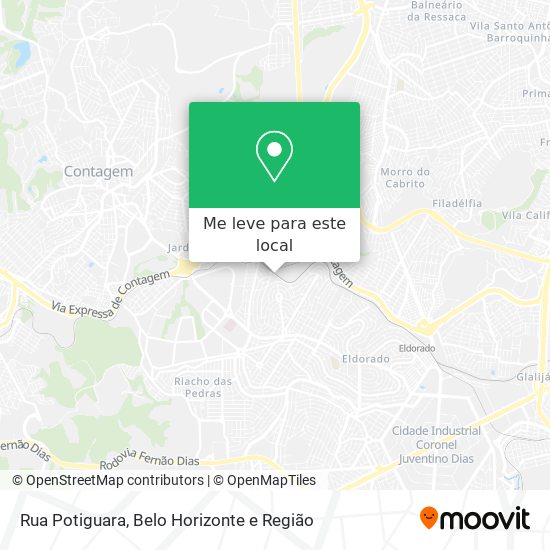 Rua Potiguara mapa