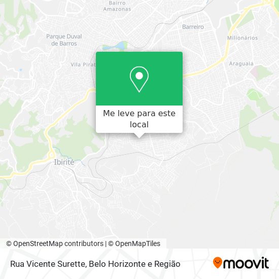 Rua Vicente Surette mapa