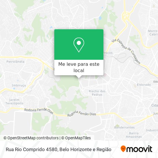 Rua Rio Comprido 4580 mapa