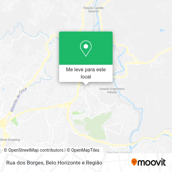 Rua dos Borges mapa