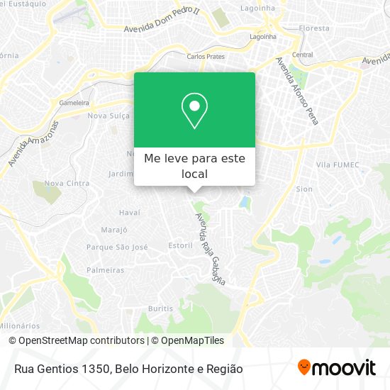 Rua Gentios 1350 mapa