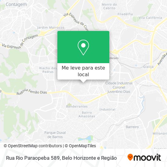 Rua Rio Paraopeba 589 mapa