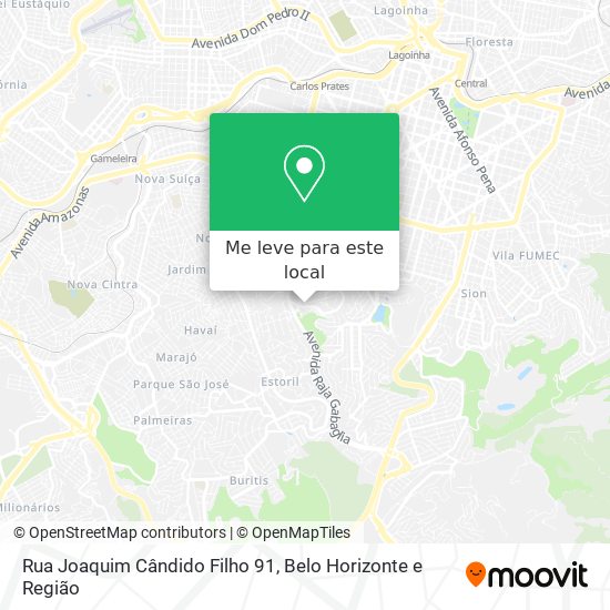 Rua Joaquim Cândido Filho 91 mapa