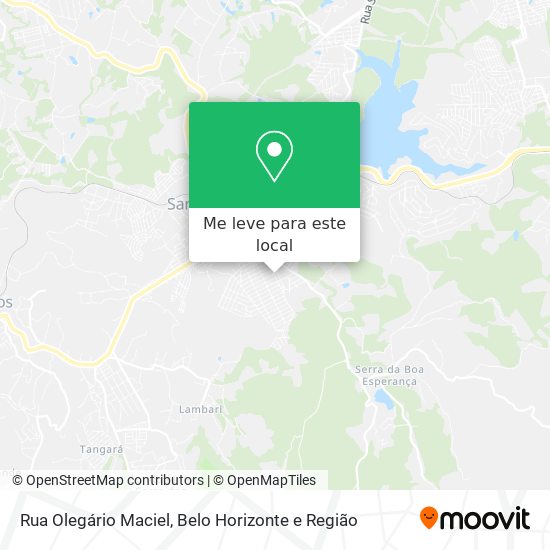Rua Olegário Maciel mapa