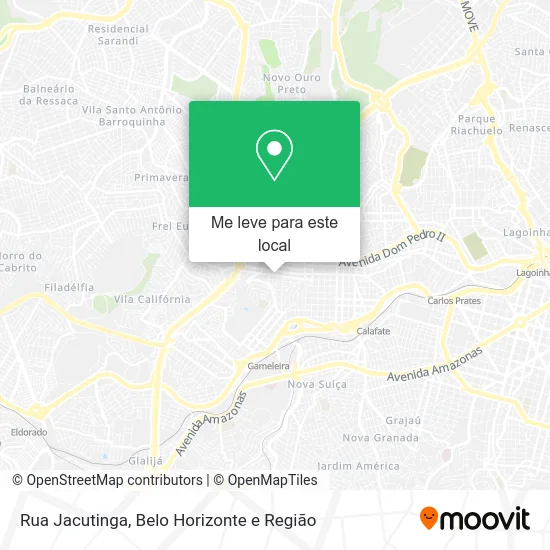 Rua Jacutinga mapa